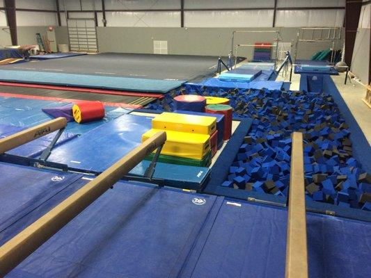 Tumble track and pit! So much fun!