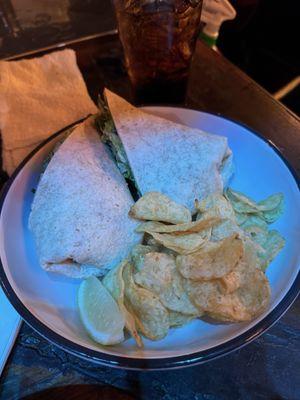 Chicken caesar wrap