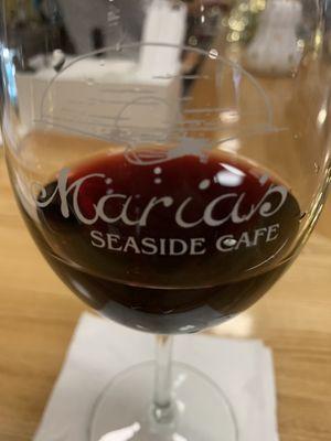 Maria's glass of wine