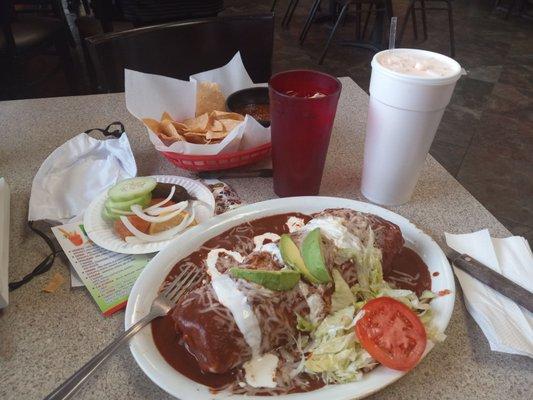 Carne Asada Wet Burrito with their Specialty Cantaloupe Drink!!! Soooo World Cup Qualifier Talent Amazing.