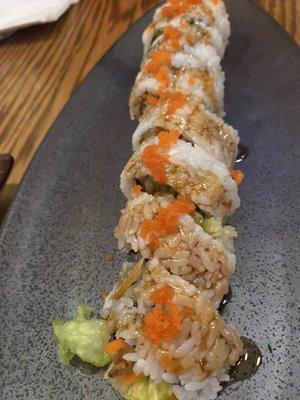 The spider roll sushi!