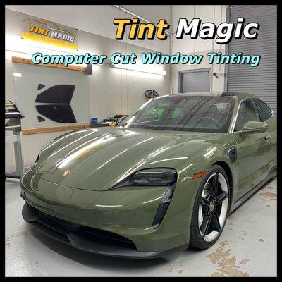 Porsche Taycan Window Tinting at Tint Magic Coral Springs