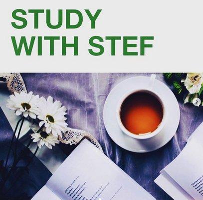 studywithstef.wordpress.com
 On FB-studywithstef5
 @studywithstef5 (Instagram)