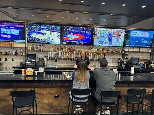 The bar at HyVee. Great spot!