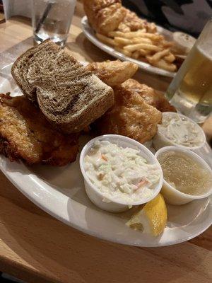 Beer Battered Fish Fry (Cod) with homemade potato pancakes