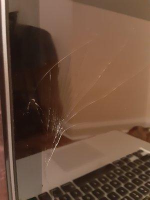 Apple Mac Pro cracked screen