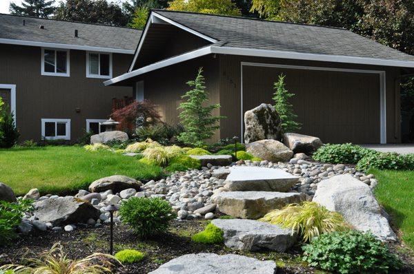 After - side of garage, street angle.