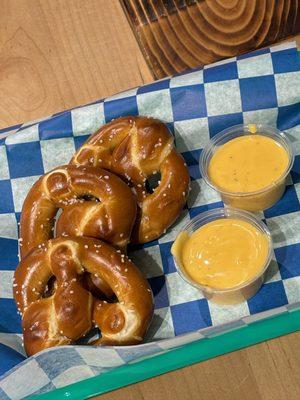 Bavarian Soft Pretzel with Beer Cheese