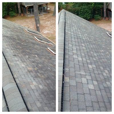 Low pressure roof cleaning in West Ocean City Maryland