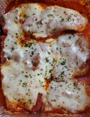 Chicken Parmigiana Family Meal for $35.00