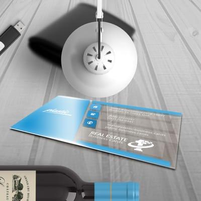 We can help you design real estate clear plastic business cards that make a big impression in your industry.