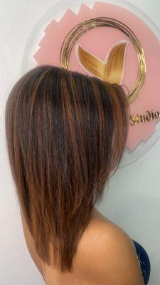 Copper highlights without bleach