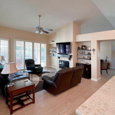 From drab to fab! This living room remodel brings natural light and contemporary design for a fresh, inviting look.