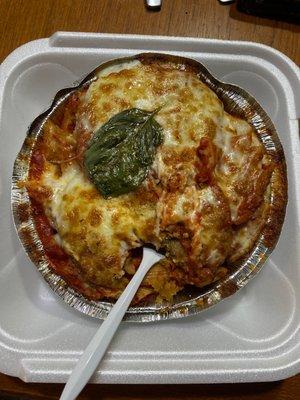 Eggplant Parmigiana Pasta Dish (AMAZING)