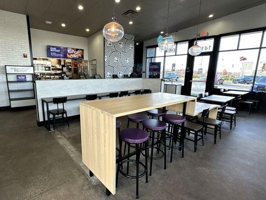 Dining Area, Counter and Order Kiosks