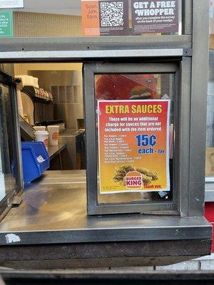 Extra sauces are extra .15¢ each no exceptions