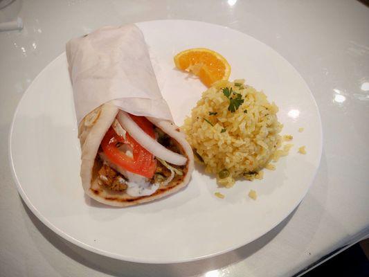 Shawarma chicken w/rice