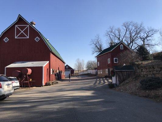 Guest house and barn.