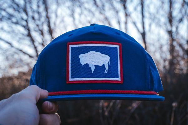 Wyoming flag patch cap