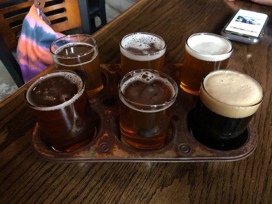 My beer flight