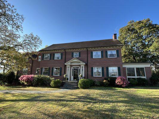 Front view of Riegel Hall Venue