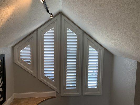 End product, beautiful custom shutters