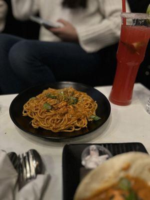 Butter chicken pasta