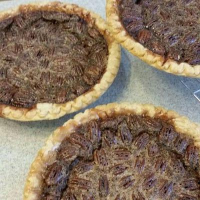 chocolate chip pecan pies