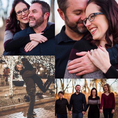 Hair and makeup for family photos.