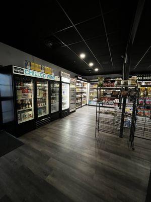 Inside Liquor Store