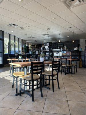 Front entrance main dining area where I was seated there's lounging sofas