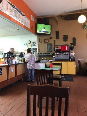 Order counter and dining area