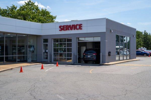 Service Lane.  Just pull up and drive in for service!