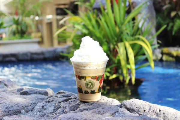 The Kona Frost "Nutty Hawaiian" is our customer favorite with a delicious blend of Macadamia Nut and Coconut flavors.