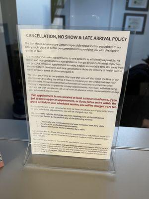 Cancellation policy  June 2023