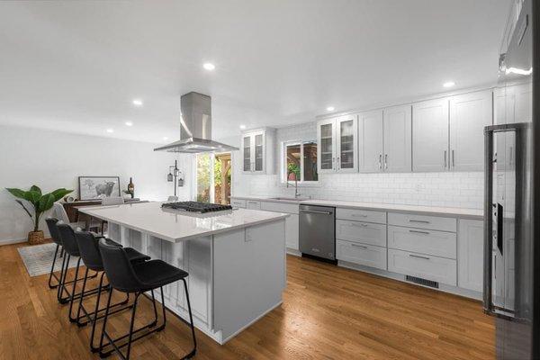 Redesign of kitchen - removing walls for open concept