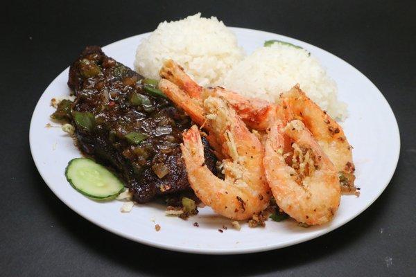 Black Pepper Steak & Shrimp