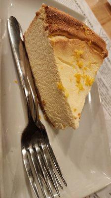 Homemade recipe lemon ricotta cheesecake