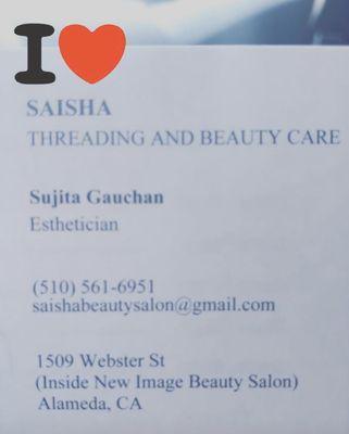 First time at Saisha for threading. Great results!