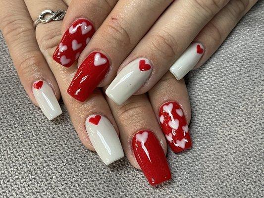 Valentine's Day nails