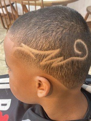 1.5 bald taper zigzag part