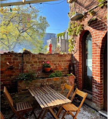 Outdoor seating - back garden