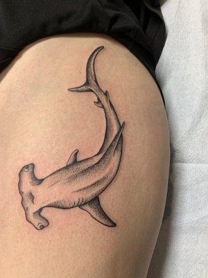 hammerhead shark tattoo my madison!