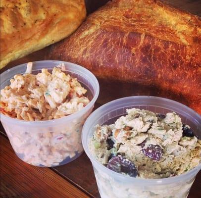 Rosemary chicken salad, pimento cheese, fresh bread best in town