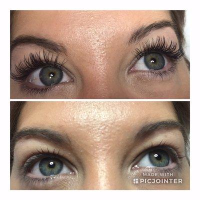 Full set eyelash extensions