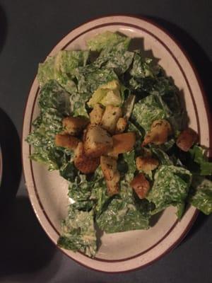 Side of Caesar salad.