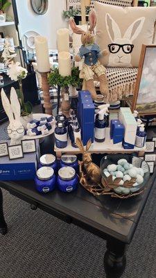 We carry the Capri Blue candles and gift line in the Volcano scent