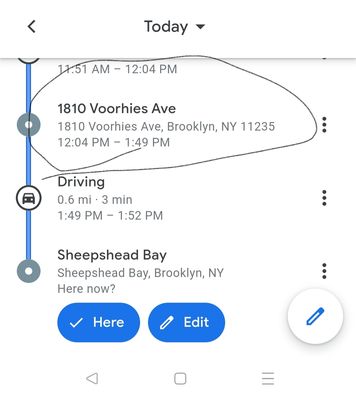 Arrival time based on Google maps