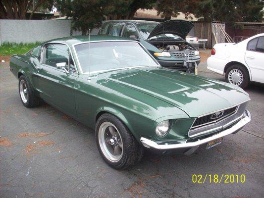 Restored at Maaco Sunnyvale -- Copy of the 1968 Mustang GT -- as seen in Bullitt.