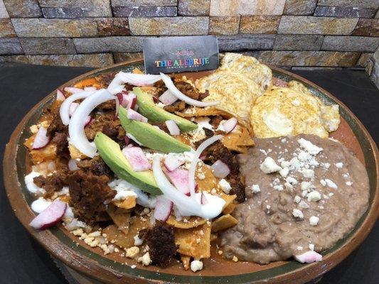 Chilaquiles with eggs